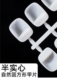 半实心方圆自然204片装一包